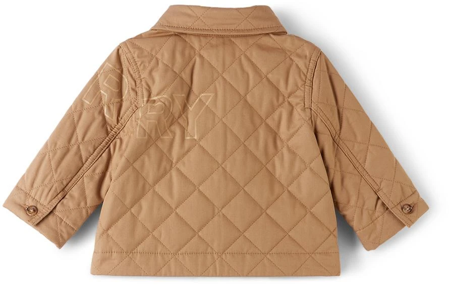 商品Burberry|Baby Beige Quilted Horseferry Jacket,价格¥910,第2张图片详细描述