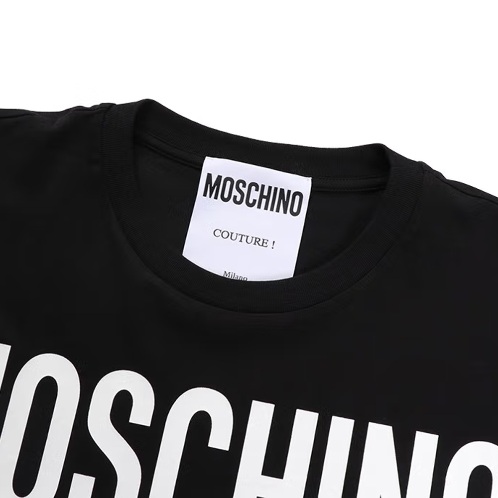 MOSCHINO 女黑色短袖T恤 A0716-0540-2555商品第4张图片规格展示