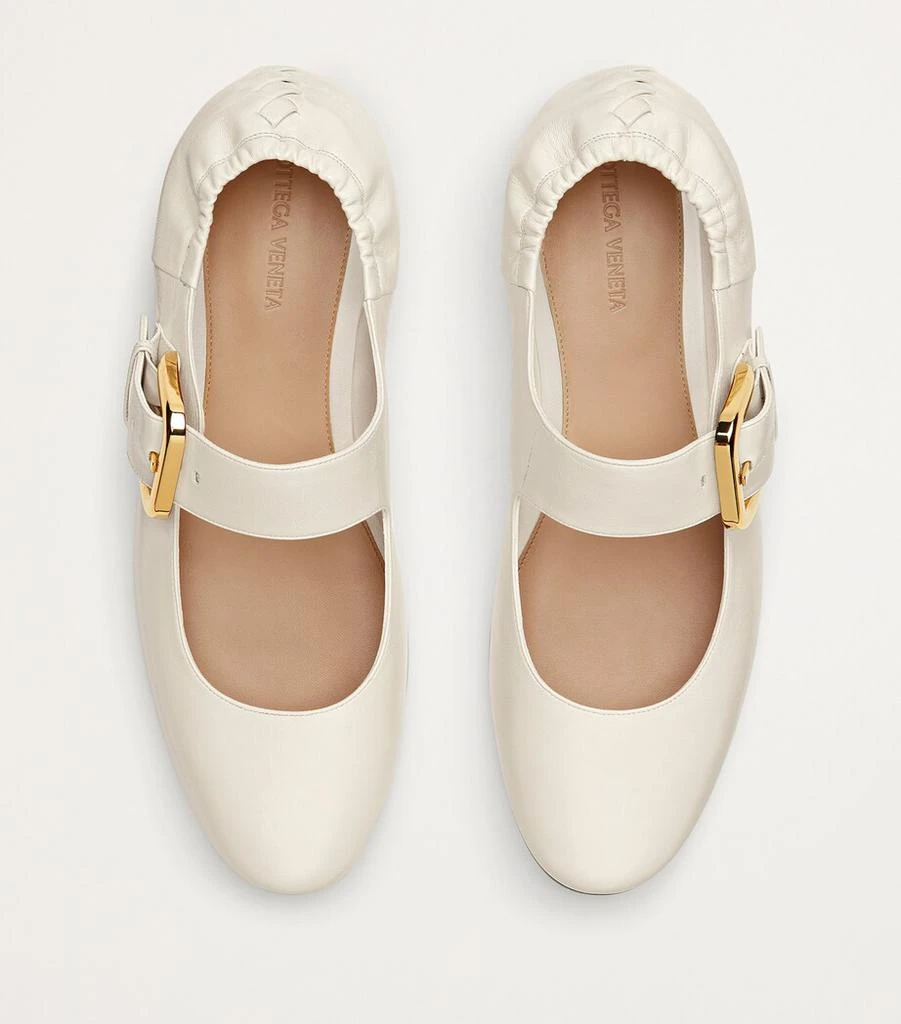 商品Bottega Veneta|Leather Astaire Ballet Flats,价格¥9328,第4张图片详细描述