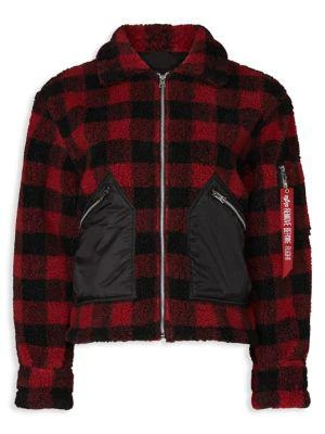 商品[二手商品] Alpha Industries|Plaid Faux Shearling Jacket,价格¥135,第5张图片详细描述