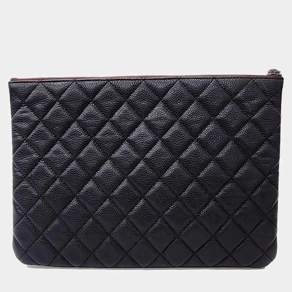 商品[二手商品] Chanel|Chanel Black Leather Caviar New Medium Clutch,价格¥7948,第2张图片详细描述