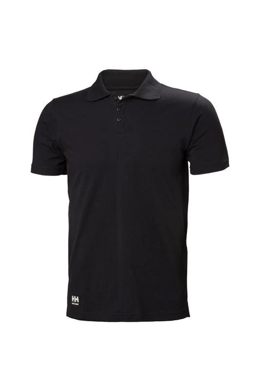 商品Helly Hansen|Helly Hansen Mens Manchester Polo Shirt (Black),价格¥288,第1张图片