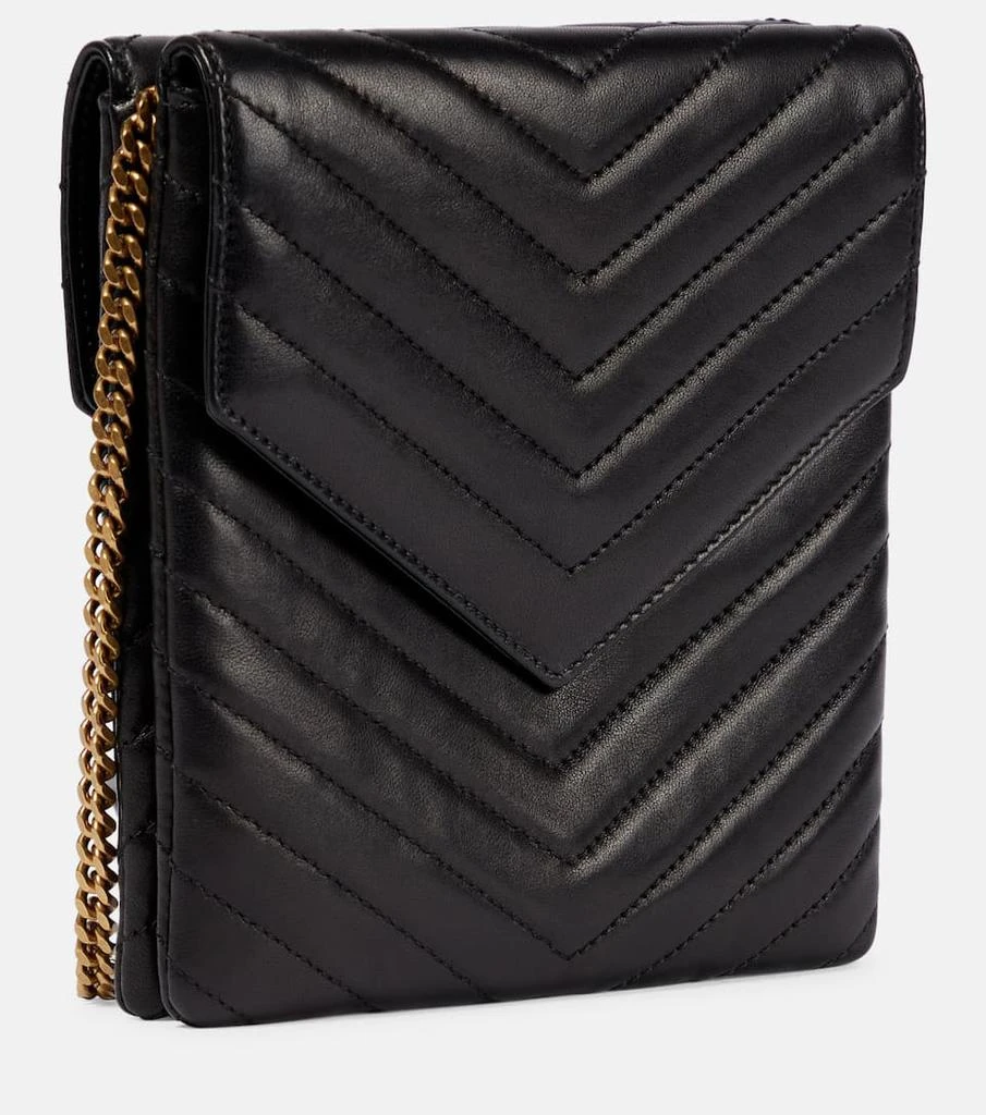 商品Yves Saint Laurent|Double Flap leather crossbody bag,价格¥13121,第4张图片详细描述
