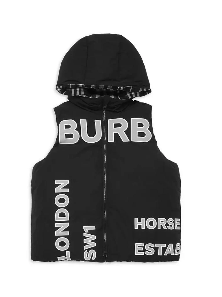 商品Burberry|Little Boy's & Boy's Logan Horseferry Down Vest,价格¥5329,第1张图片