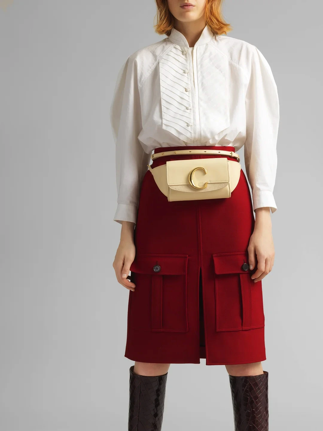 Chloe' 蔻依 米色女士腰包 C19US195-A37-290 商品