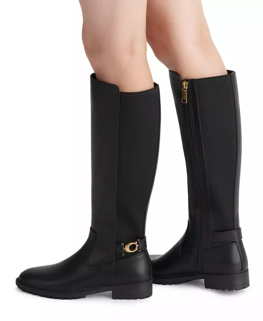 Women's Faith Knee High Lug Sole Riding Boots 商品