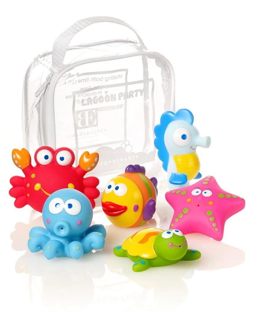 商品Elegant Baby|Lagoon Party Squirties Bath Toys - Ages 6 Months+,价格¥150,第1张图片详细描述