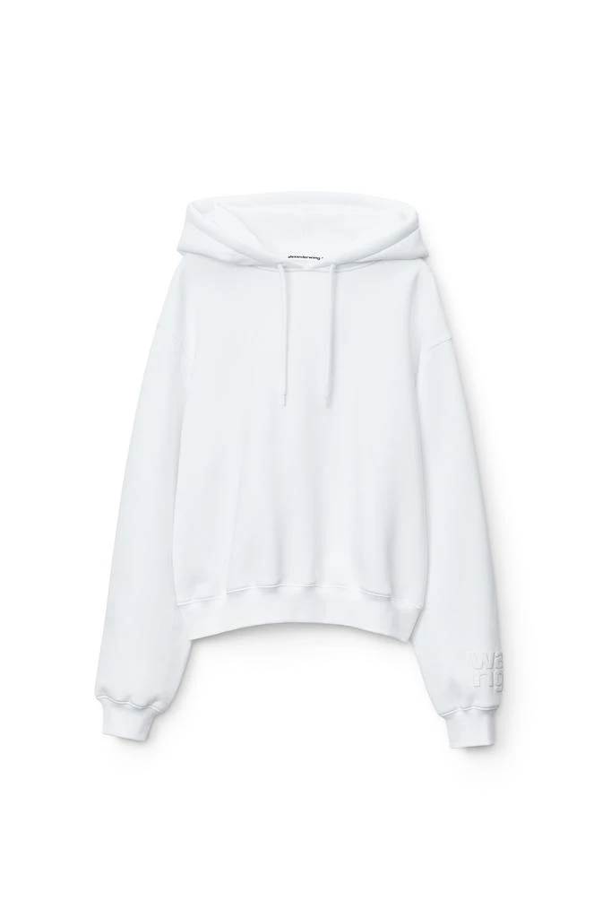 商品Alexander Wang|PUFF LOGO HOODIE IN STRUCTURED TERRY,价格¥1490,第1张图片