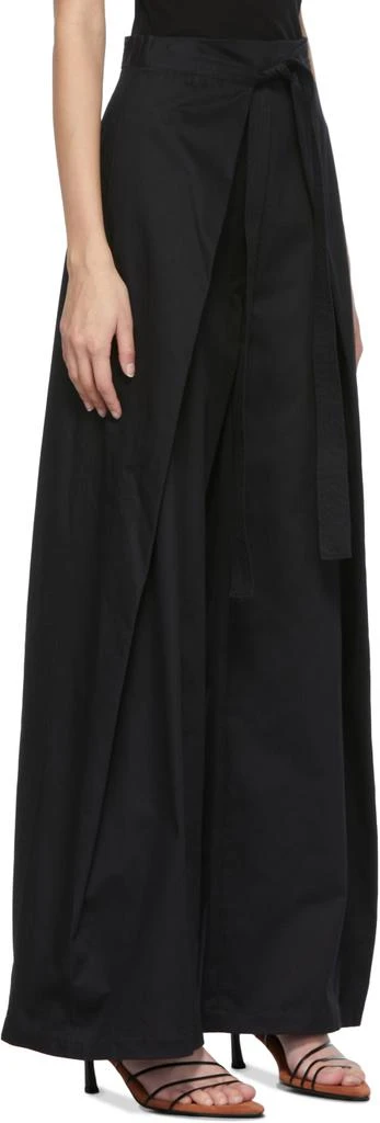 商品ROSETTA GETTY|Black Wide Leg Apron Trousers,价格¥1250,第2张图片详细描述