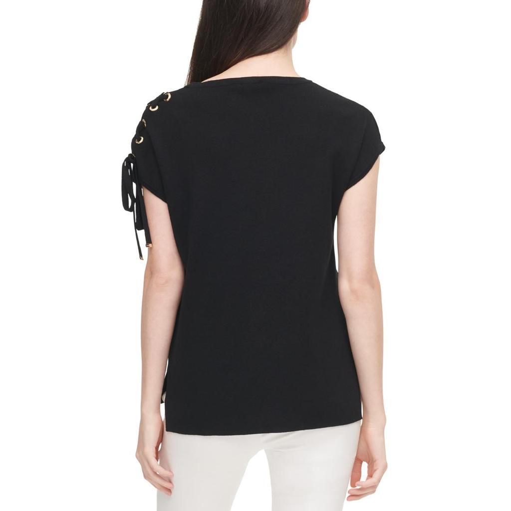 商品Calvin Klein|Calvin Klein Womens Lace Up Knit Pullover Top,价格¥145,第5张图片详细描述