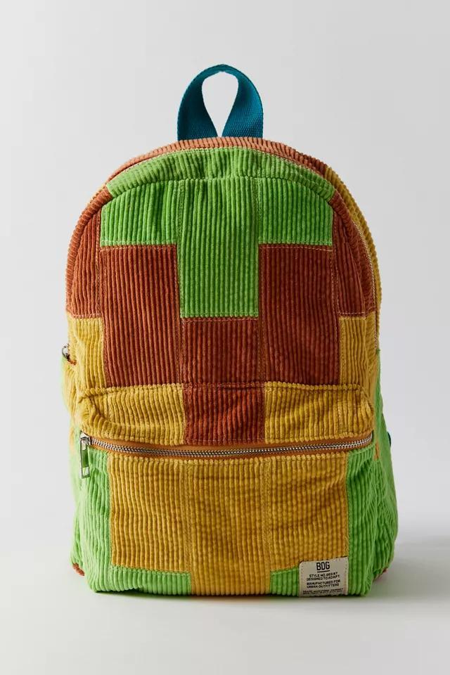 商品BDG|BDG Patchwork Corduroy Backpack,价格¥222,第1张图片