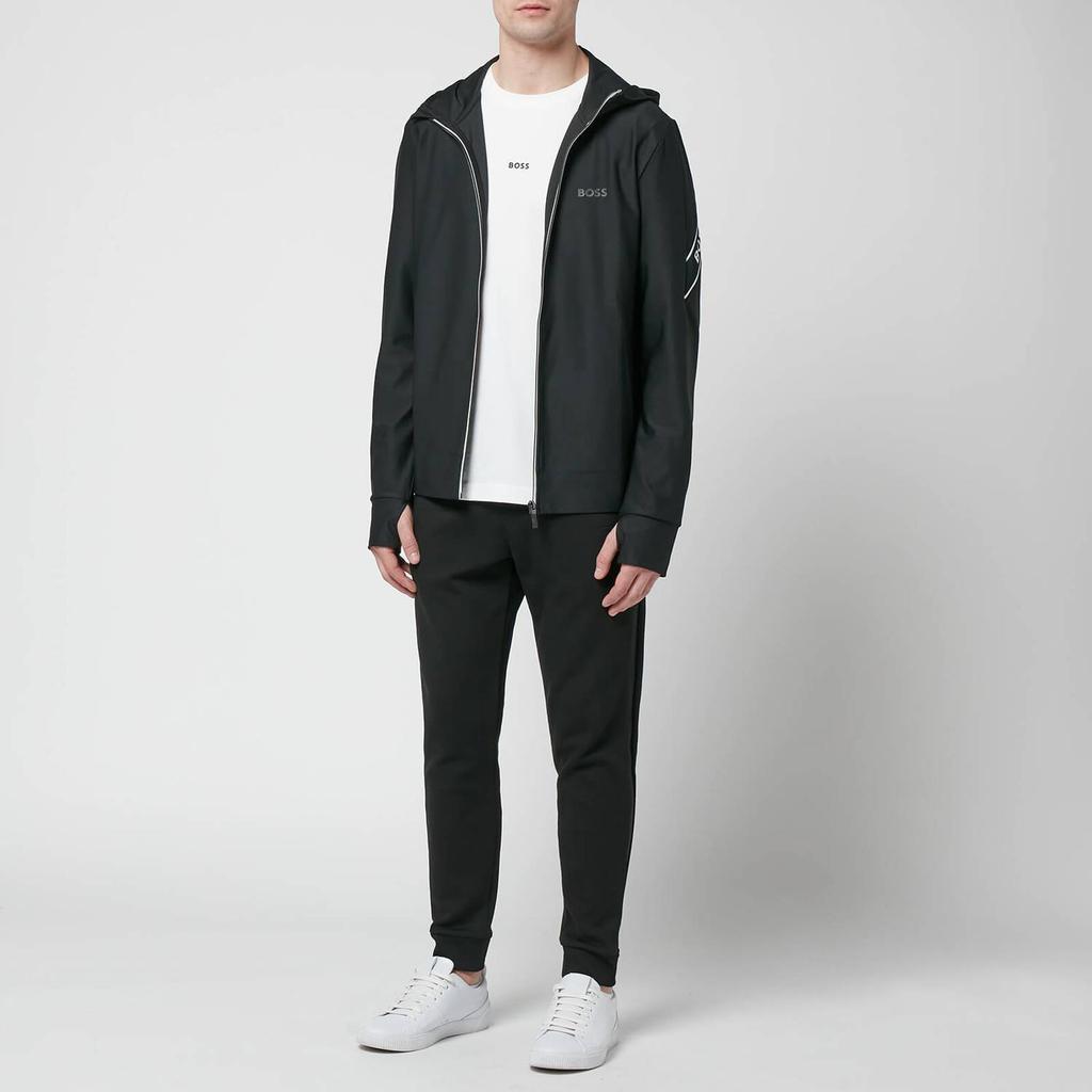 商品Hugo Boss|BOSS Green Men's Sicon Gym Zip-Through Sweatshirt - Black,价格¥885,第5张图片详细描述