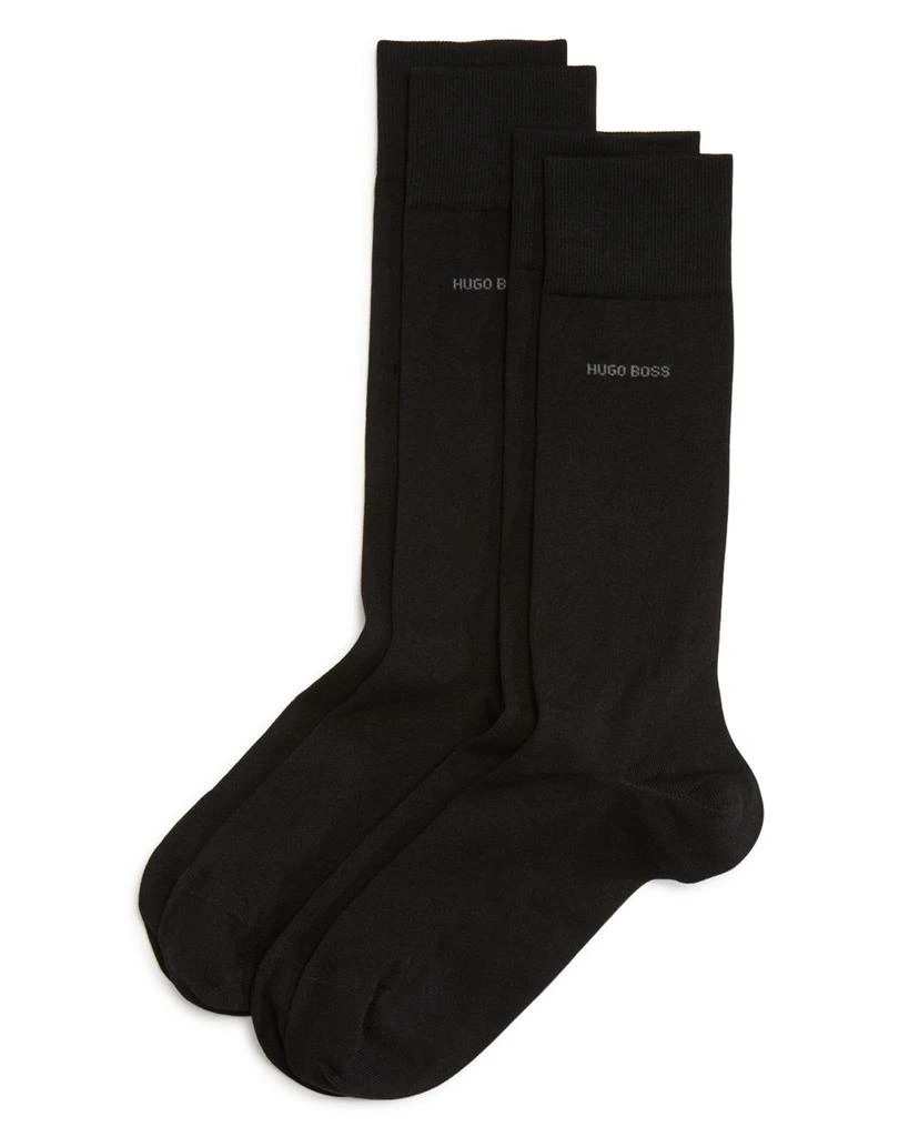 商品Hugo Boss|Solid Dress Socks - Pack of 2,价格¥188,第1张图片详细描述