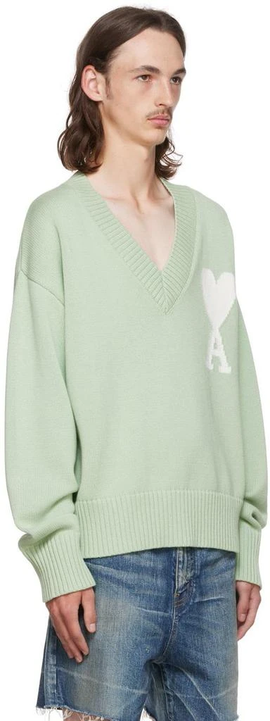 商品AMI|Green Ami De Cœur Sweater,价格¥2202,第2张图片详细描述