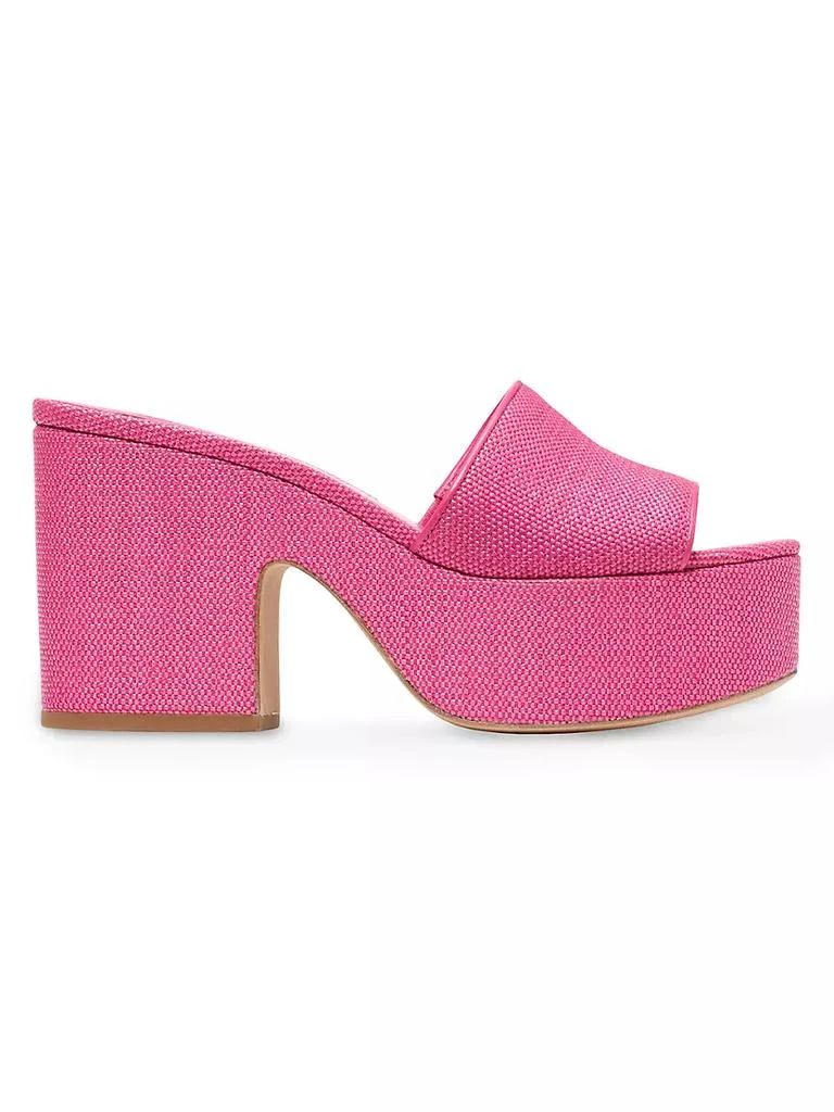 商品Kate Spade|Ibiza Raffia Platform Mules,价格¥649,第1张图片