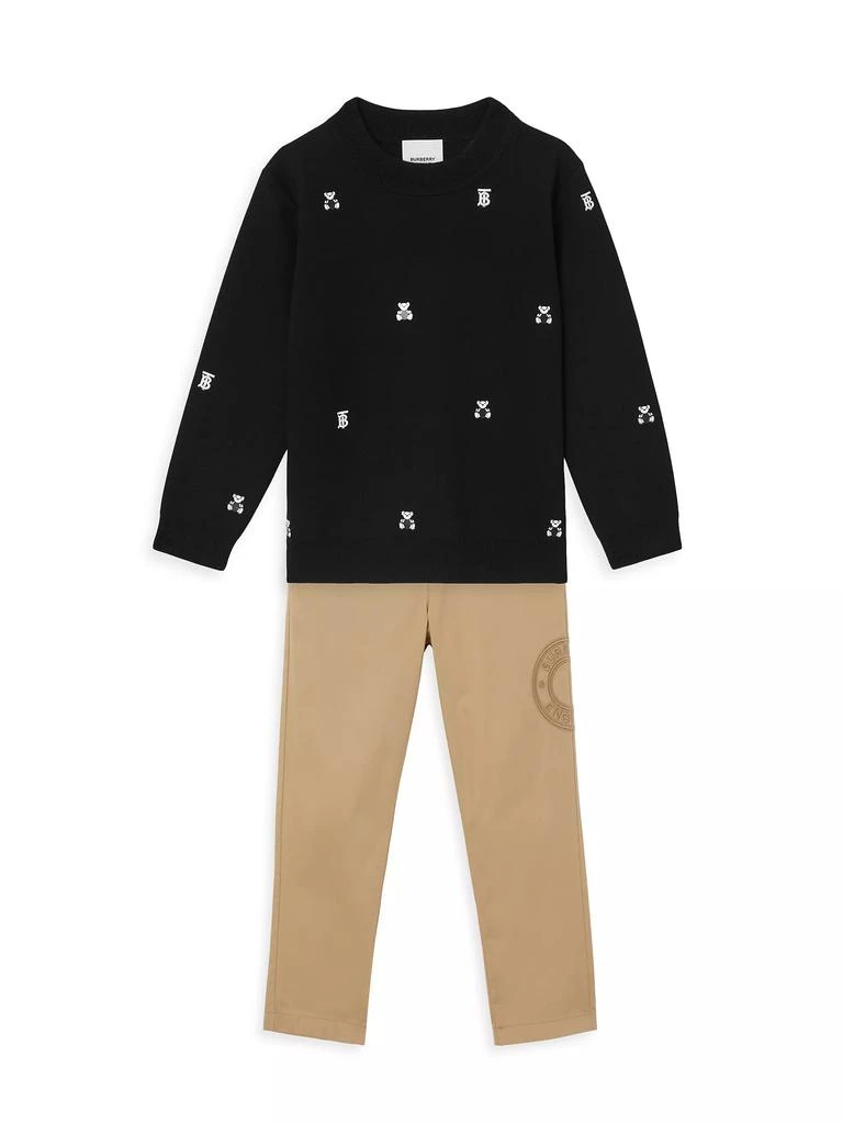 商品Burberry|Little Kid's &amp; Kid's Nicky Bear Logo Sweatshirt,价格¥2845,第2张图片详细描述