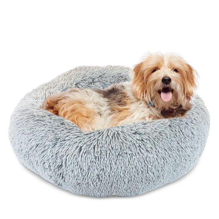 商品Precious Tails|Super Lux Shaggy Donut Bolster Pet Bed, Medium,价格¥224,第2张图片详细描述
