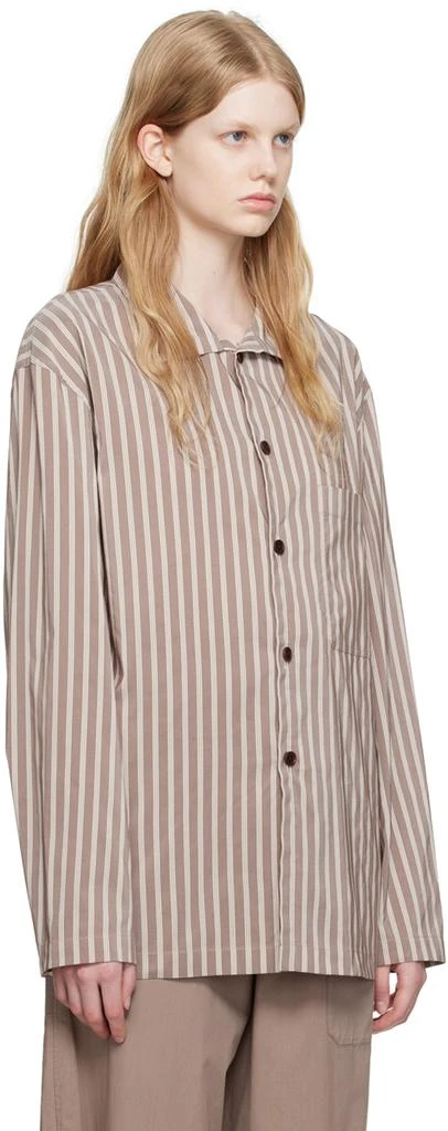 商品Lemaire|Brown Stand Collar Shirt,价格¥999,�第2张图片详细描述