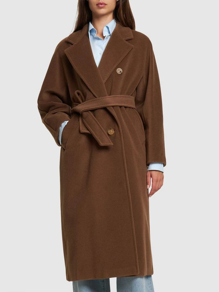 商品Max Mara|Madame Double Breasted Wool Long Coat,价格¥32505,第2张图片详细描述
