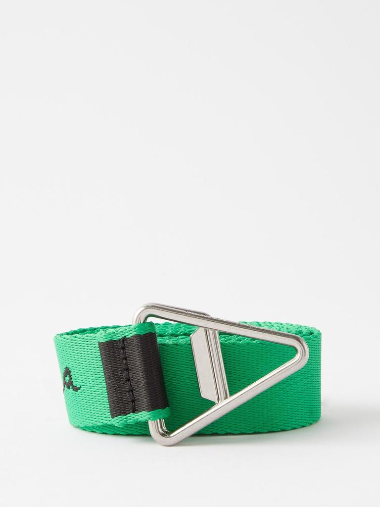 商品Bottega Veneta|Triangle-buckle logo-jacquard belt,价格¥3028,第1张图片