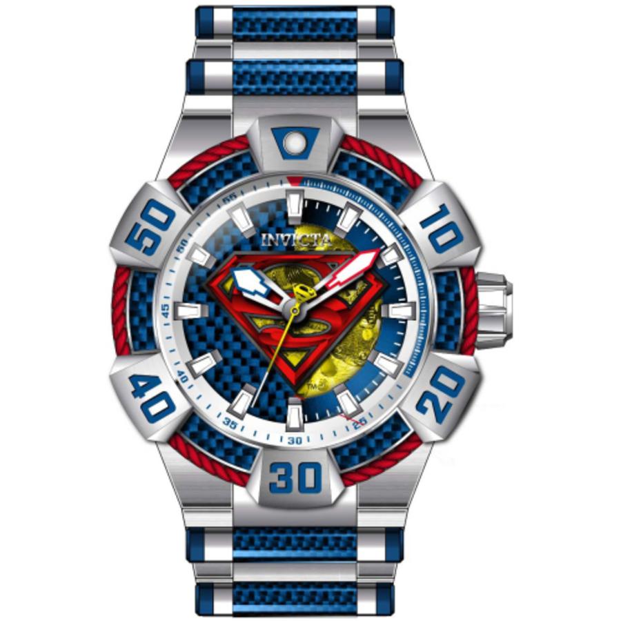 Invicta DC Comics Superman Automatic Blue Dial Mens Watch 41000商品第1张图片规格展示