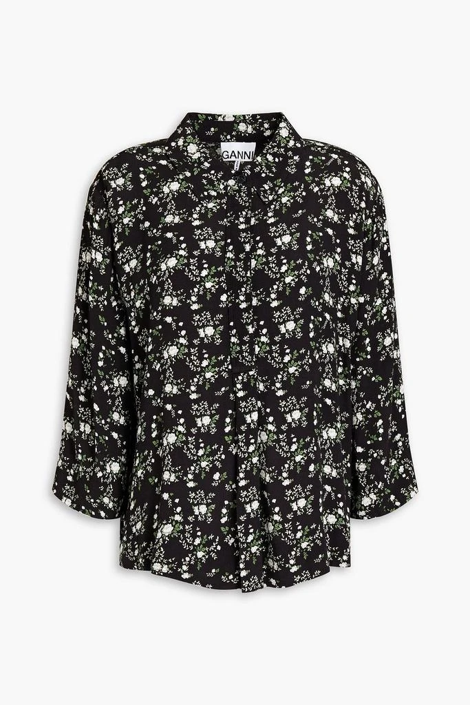 商品Ganni|Floral-print crepe blouse,价格¥339,第1张图片