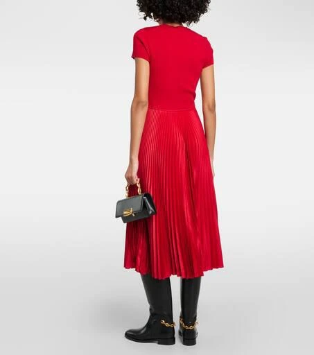 商品Ralph Lauren|褶裥羊毛混纺中长连衣裙,价格¥3518,第3张图片详细描述