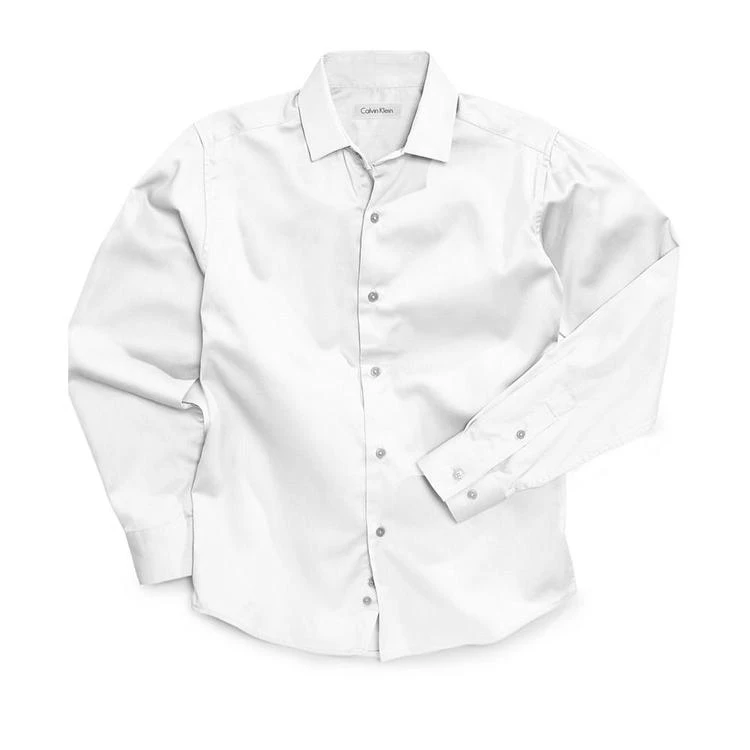 商品Calvin Klein|Sateen Shirt, Little Boys,价格¥170,第2张图片详细描述