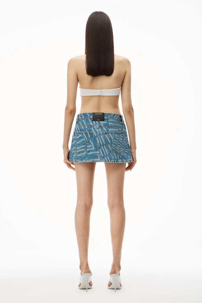 商品Alexander Wang|AWNY LOGO MINI SKIRT IN DENIM,价格¥1249,第5张图片详细描述