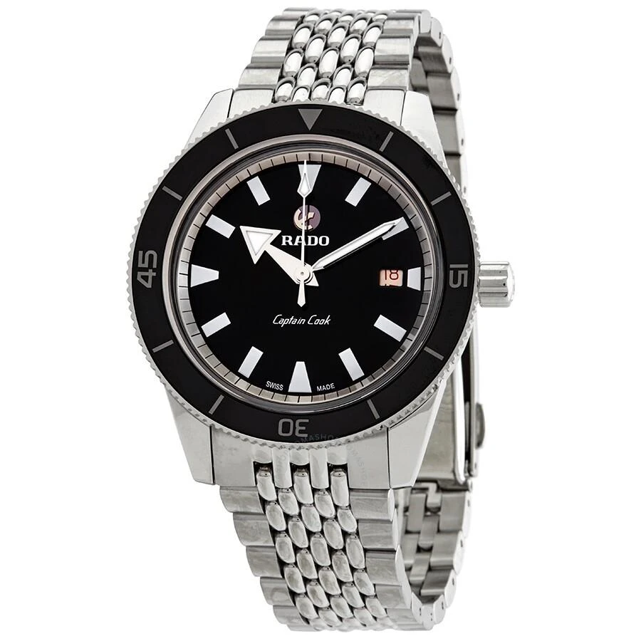 商品Rado|Captain Cook Automatic Black Dial Men's Watch R32505153,价格¥11655,第1张图片