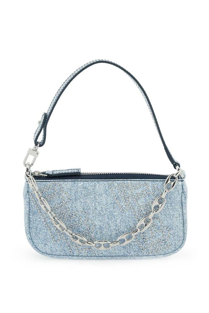 By far 'mini rachel' denim print leather mini bag商品第1张图片规格展示