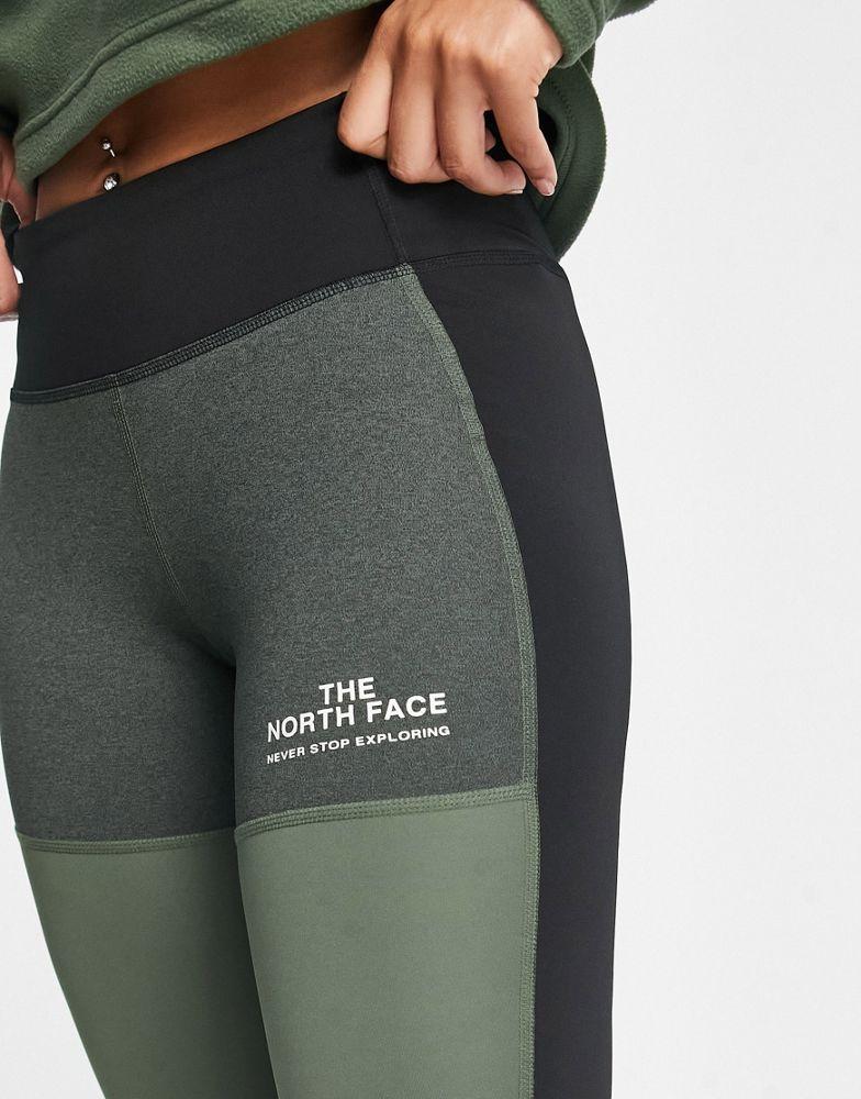 The North Face Training high waist performance leggings in khaki商品第4张图片规格展示