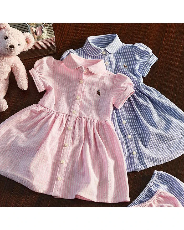 商品Ralph Lauren|Girls' Striped Oxford Dress & Bloomers Set - Baby,价格¥374,第3张图片详细描述