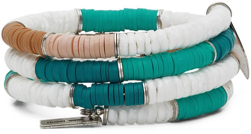 商品Isabel Marant|Green & White Shell Wrap Bracelet,价格¥715,第5张图片详细描述