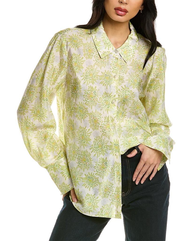 Rebecca Taylor Mini Astera Fleur Silk Shirt商品第1张图片规格展示