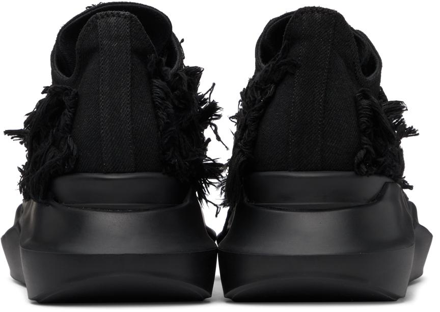 Black Abstract Sneakers商品第4张图片规格展示