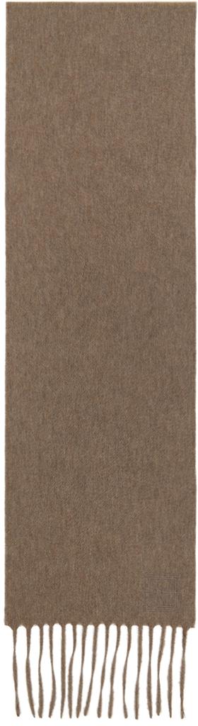 Brown Cashmere Slim Scarf商品第1张图片规格展示