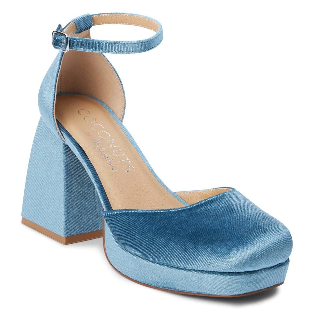 商品COCONUTS by Matisse|Misha Square Toe Ankle Strap Pumps,价格¥719,第2张图片详细描述