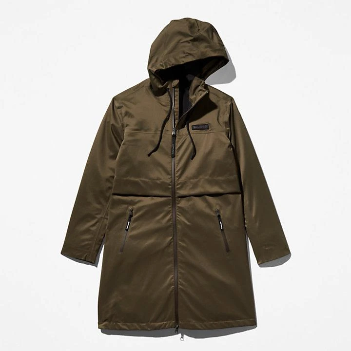 Waterproof Mid-length Parka for Women in Dark Green 商品
