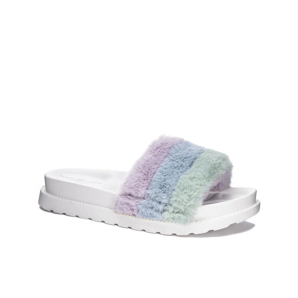 商品Chinese Laundry|Women's Treat Fur Slides,价格¥223,第1张图片