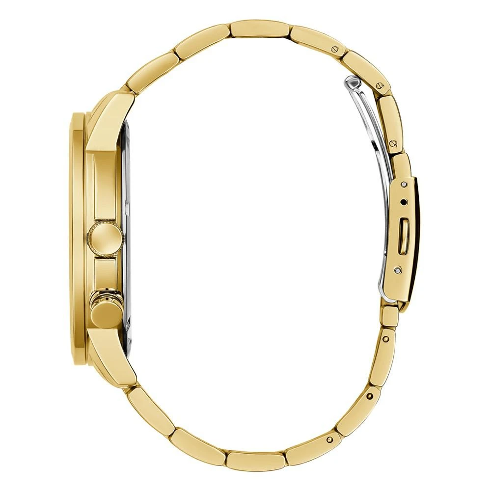 商品GUESS|Men's Gold-tone Stainless Steel Bracelet Watch 44mm,价格¥786,第2张图片详细描述