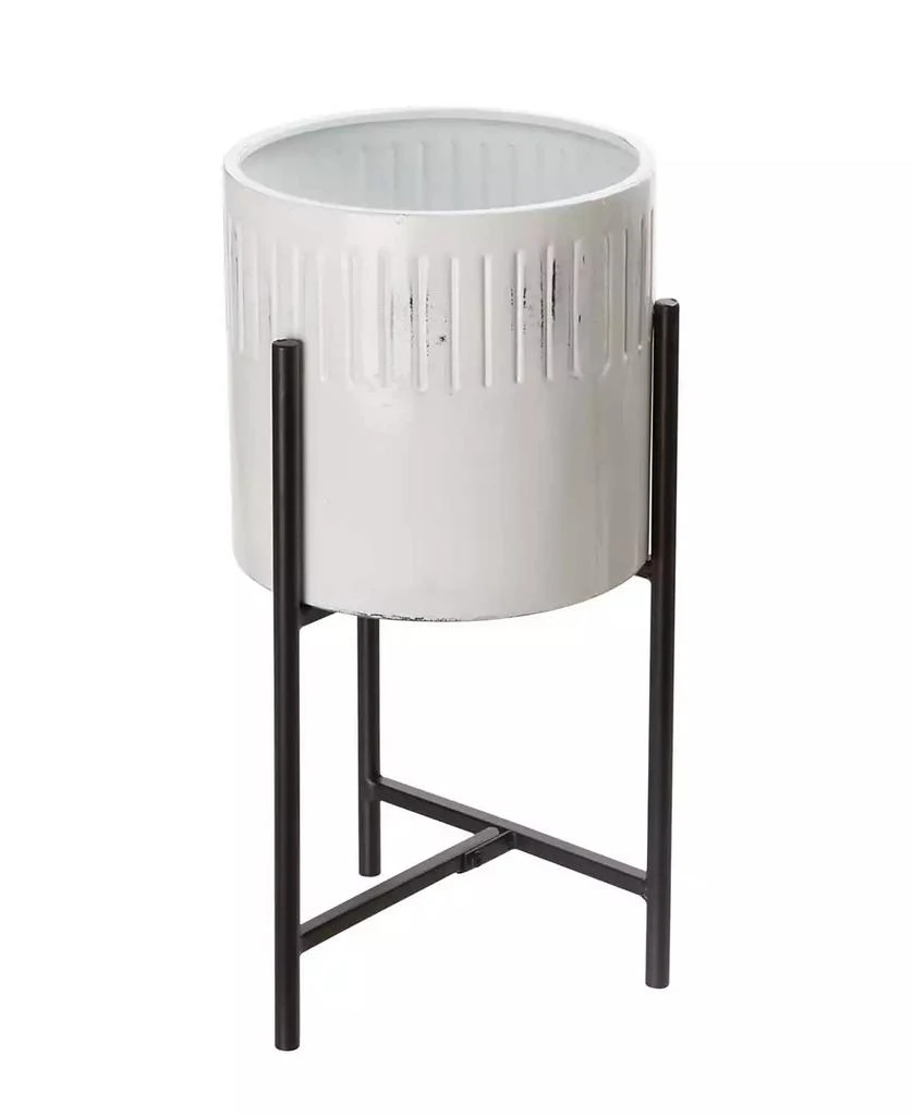 Washed White Metal Plant Stands Set of 3 商品