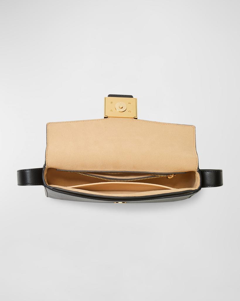 katy flap leather shoulder bag商品第5张图片规格展示