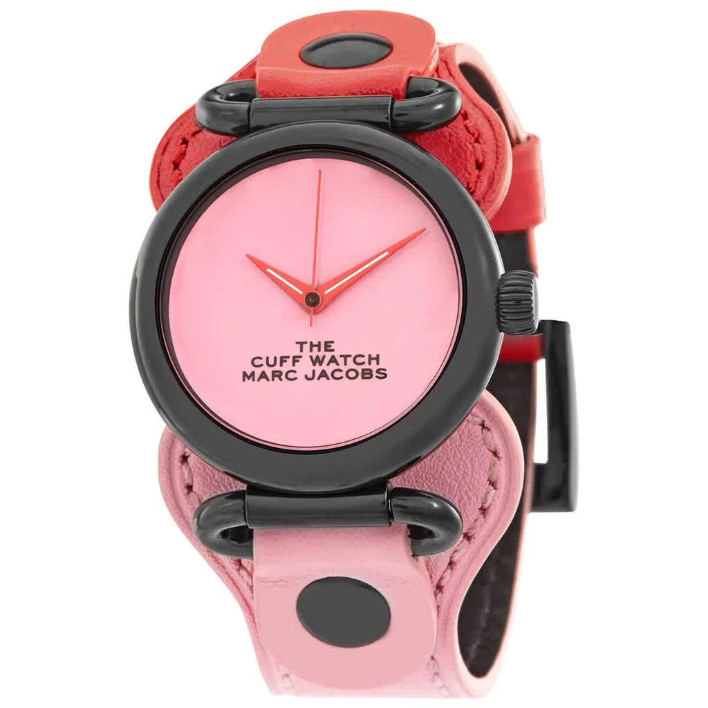商品Marc Jacobs|The Cuff Quartz Pink Dial Ladies Watch MJ0120184726,价格¥376,第1张图片