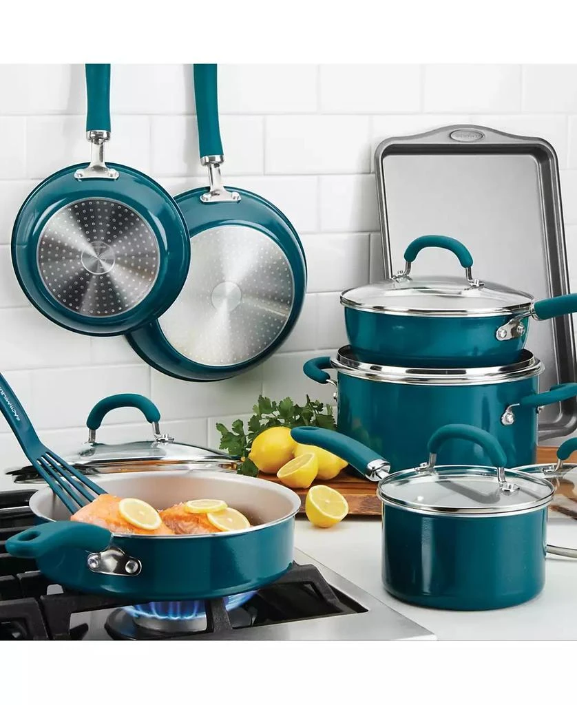 商品Rachael Ray|Create Delicious Aluminum Nonstick Cookware Set, 13 Piece,价格¥1311,第2张图片详细描述