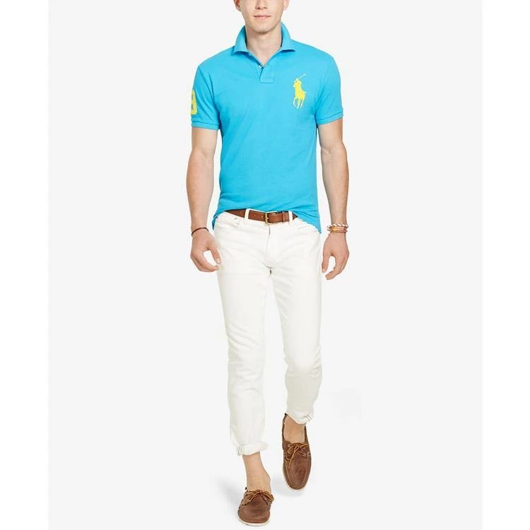 男士马球标针织网眼POLO衫 商品