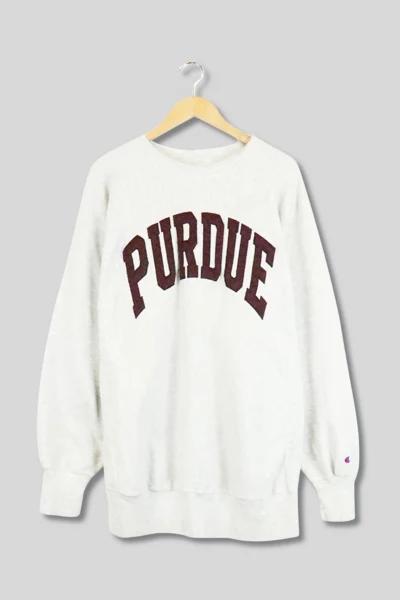 Vintage Champion Reverse Weave Purdue Spellout Crewneck Sweatshirt商品第1张图片规格展示