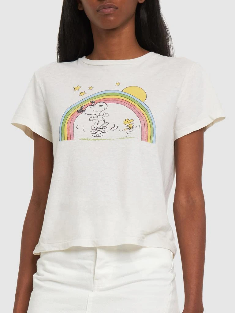 商品Re/Done|Peanuts Rainbow Classic Cotton T-shirt,价格¥1655,第2张图片详细描述