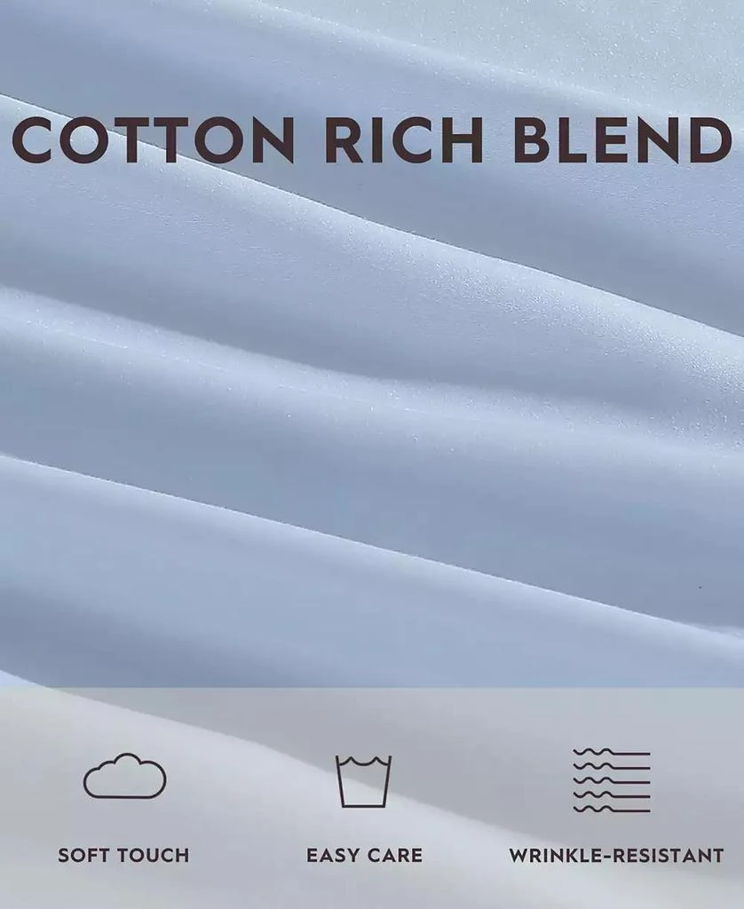 商品Laura Ashley|CLOSEOUT! 800 Thread Count Cotton Sateen Blend 4-Pc. Sheet Set, King,价格¥788,第2张图片详细描述