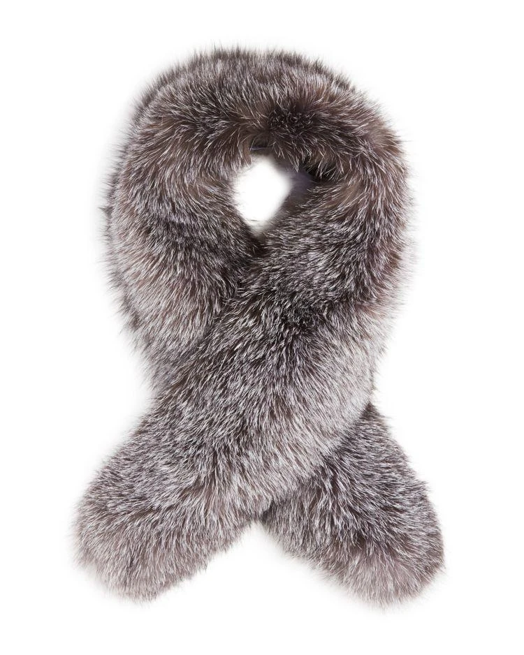 商品Surell|Surell Fox Fur Stole Scarf - 100% Exclusive,价格¥2595,第2张图片详细描述